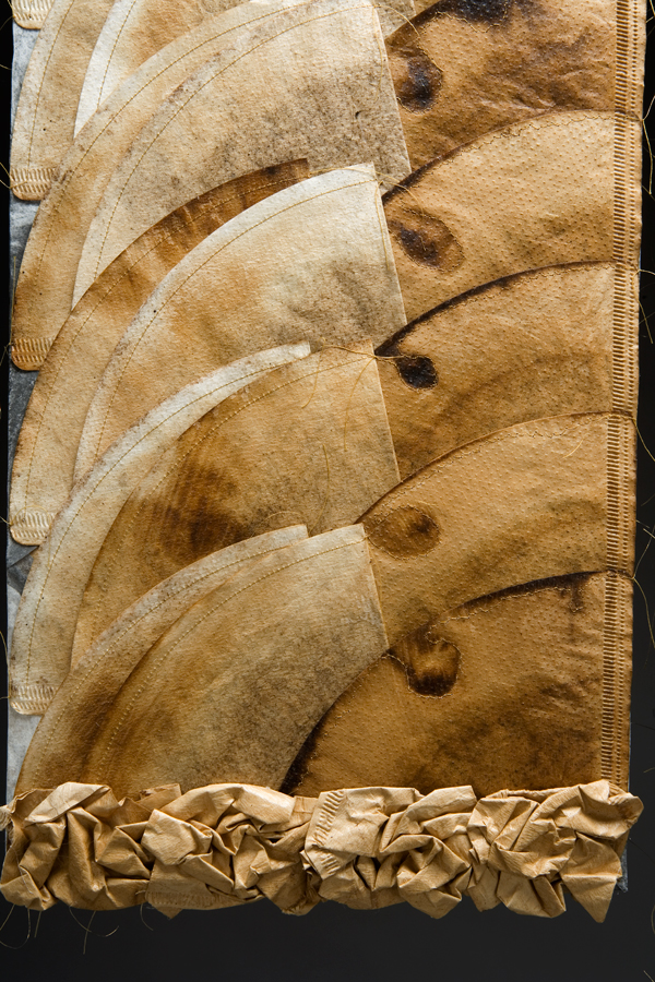 Eaglecaf (2009) coffee filters, 36 x 42 (detail)